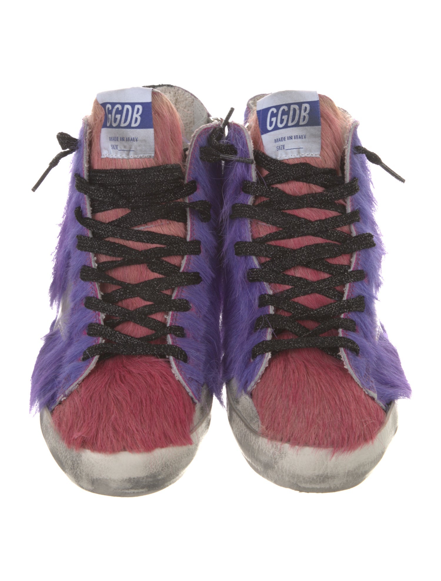 Golden Goose Ponyhair Printed Sneakers